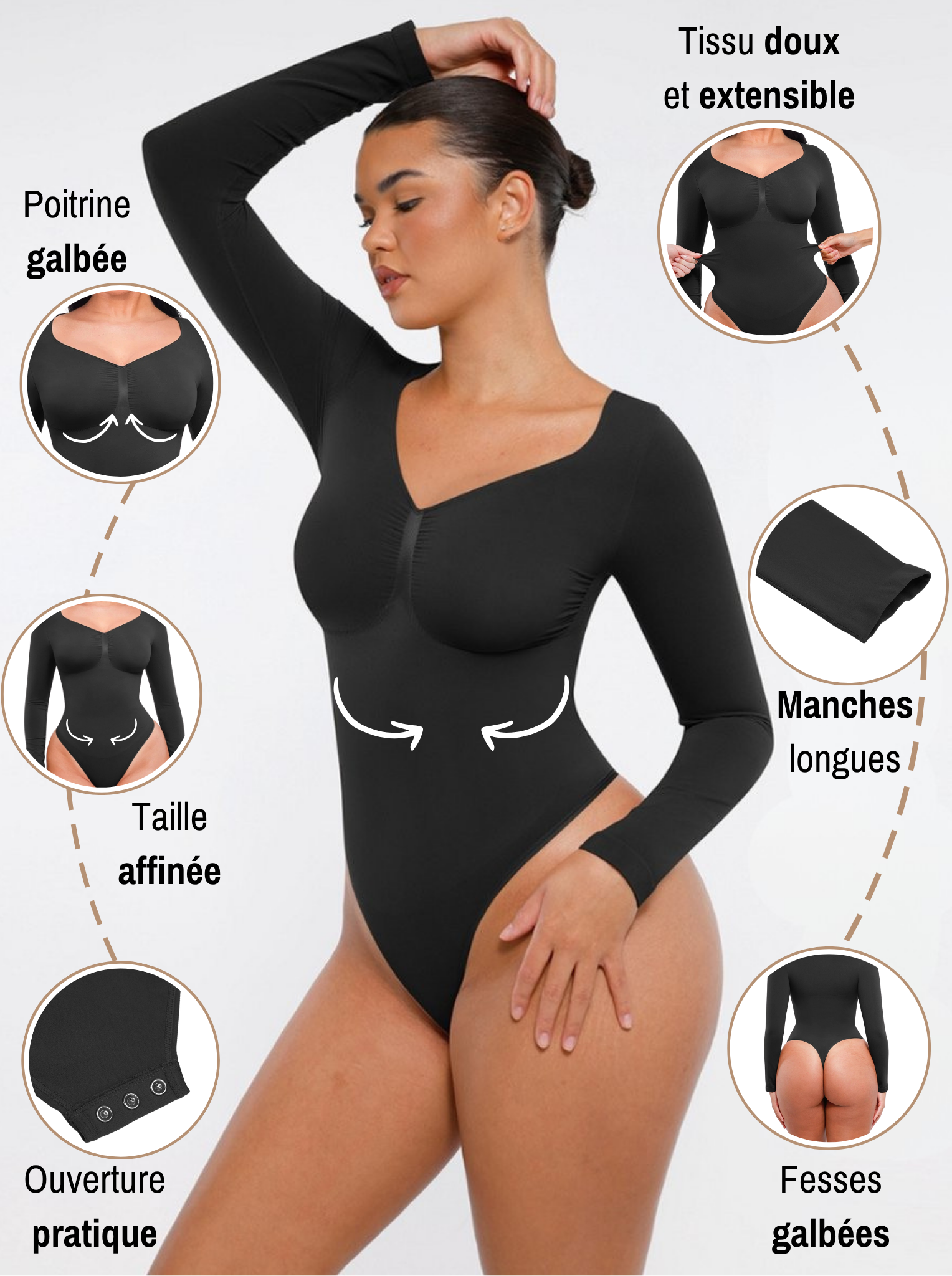 Body string manches longues