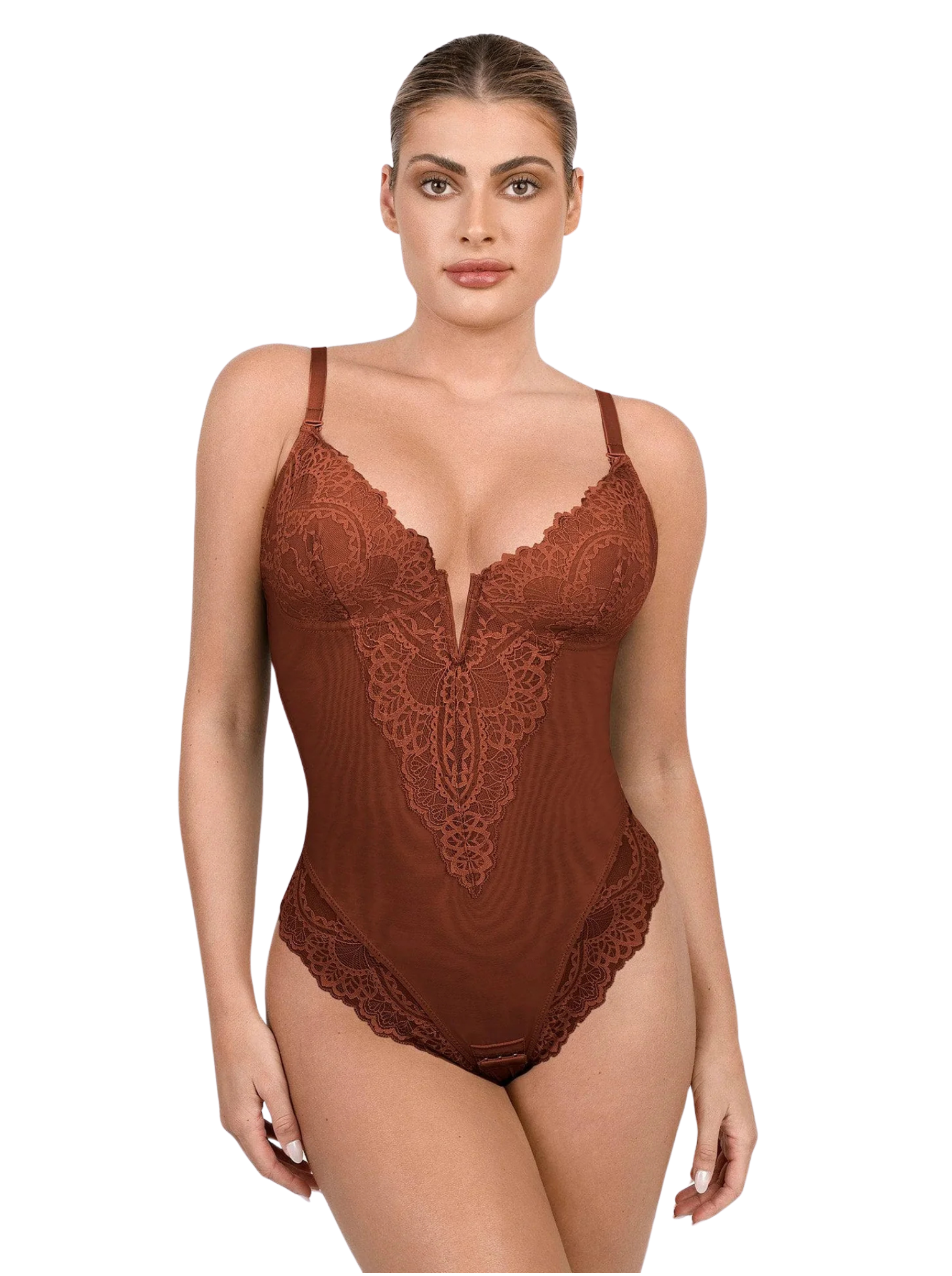 Body dentelle gainant